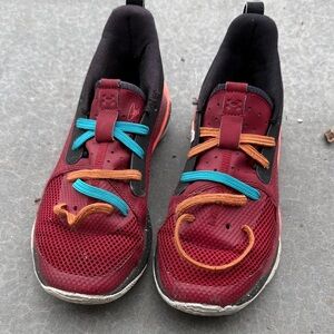 Under Armour Red and Black Athletic Shoes